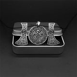 New Magicun Viking~ Nose style knot Axe dragon Amulet viking pendant necklace