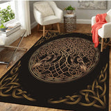 Pangan Wicca Odin‘s Celtic Raven 3D Modern Area Rug Carpet For Living Room Bedroom Floor Mat Large Area Rug