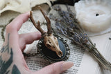 Original Designs 3D Deer Skull Cameo Necklace