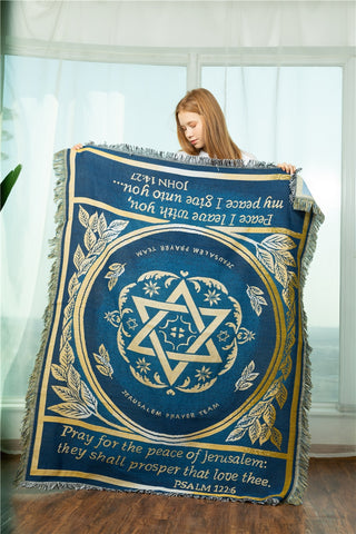 Pentacle tapestry Jerusalem blanket sofa cover religion carpet warm Camping Beach mat Tarot &Divination