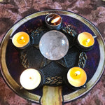 Pentagram Candle Holder Altar Light Holder Ceremony Decoration Cup Candle Holder Tea Board Game Tarot Around Astrology Props