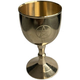 Pentagram Chalice Pentacle  ritual Cup altar goblet wicca Gold Copper tableware Divination Astrological tool altar supplies