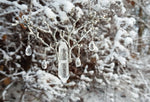 Quartz Crystal Necklace Silver Plated Branches Pendant, Elven Jewelry,Droplets Necklace, Witchy, Pagan, Gift for Her