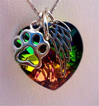 Rainbow Bridge Pet Loss Necklace -Pet Loss Gift - Pet Memorial - Pet Loss Jewelry - Memorial Gift - Loss of Pet - Fur Baby Gift