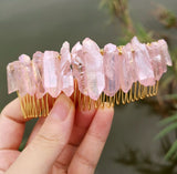 Raw crystal wedding   hair comb hair fork hairpin witch party  princess wedding bridesmaid gifts