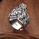 S925 Sterling Silver Lion Ring | Lion 925 Sterling Silver Ring - Real S925 Sterling