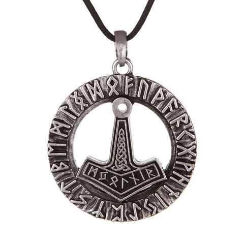 New Magicun Viking~Restore Ancient Ways Viking  Pendant  Nordic Alphabet THORS HAMMER  Viking Charm  Pendants