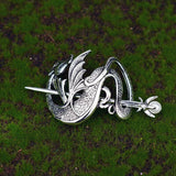 Retro Witch Crescent Moon Could Dragon Dead Moth Eagle Hair Barrette Pagan Gothic Hairpin Witch Hairstick for wicca gift