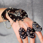 Rock Skeleton Skull Glove  Biker Bangle Bracelet