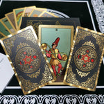 Rose Gold Tarot Card Set Table Game Astrology