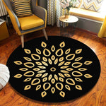 Round Carpet Mandala Living Room Rugs Room Decor Bedroom Floor Area Rug Doormat Decor Chair Mat Floral Carpets