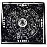 Triple Moon Pentagrams Pagan Altar Cloth Flannel Tarots Cloth