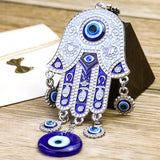 Egypt Fatima Palm Eye Nazar Boncuğu Exorcism Lucky Amulet Metal Wind Chime