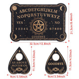 Stars Sun  Moon Black Wooden Spirit Board