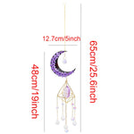 Crystal Suncatcher Prism Window Rainbow Maker Moon Crystal Ball Amethyst Pendant Sun Catcher Hanging Ornament Garden Decor New