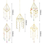 Crystal Suncatcher Prism Window Rainbow Maker Moon Crystal Ball Amethyst Pendant Sun Catcher Hanging Ornament Garden Decor New