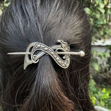 Norse Viking hair clip barrette celtic viking knot wicca vintage Hairpin Wedding Accessories