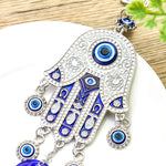 Egypt Fatima Palm Eye Nazar Boncuğu Exorcism Lucky Amulet Metal Wind Chime