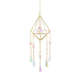 Crystal Suncatcher Prism Window Rainbow Maker Moon Crystal Ball Amethyst Pendant Sun Catcher Hanging Ornament Garden Decor New