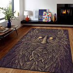 Viking Odin Wolf Rug Viking Norse Mythology Large Rugs Area Rug Comfortable Carpet Floor Mat Rugs for Bedroom Printed Mat Decor
