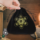 Tarot Cards Storage Pouch Table Cloth Velvet Square Metatron Bags For Tarot Cards Storage Jewelry Bag And Pouch Made Of Velvet 2