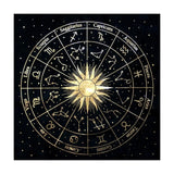 Altar Tarot Cloth  Psychedelic Divination Witchcraft  Mysterious Constellation Scarf