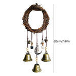 Witch Bells Protection  Wreath  Magic Wind Chimes for Home Door