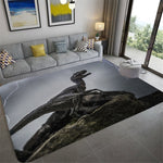 3D Mats Dinosaur Fossil Art Premium Rug Square Flannel Anti-slip Large Carpet Living Room Home Decor Kids Bedroom Furry Carpet
