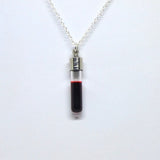 Vampire Tooth Shape Glass Fang Potion Blood Bottle Pendant Necklace