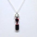 Vampire Tooth Shape Glass Fang Potion Blood Bottle Pendant Necklace