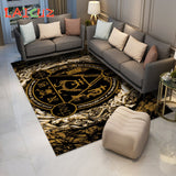 Satan Demon Skull Goat Carpet Anti-Slip Area Rug Large for Home Living Room Gothic Halloween Ouija Floor Mat Rugs Bedroom Decor