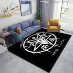 Satan Demon Skulls Ouija Board Area Rug, Ouija Floor Mat, Gothic/Halloween Rug Home Decor  bathroom rug set  rugs for bedroom