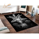 Satan Demon Skulls Ouija Board Area Rug, Ouija Floor Mat, Gothic/Halloween Rug Home Decor  bathroom rug set  rugs for bedroom