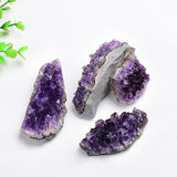 Amethyst Geode Natural Stone Crystal Cluster Quartz Energy Healing Mineral Rough Rock Home Decor Crafts
