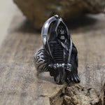 Unique Gothic Grim Reaper Skull Ring
