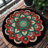 Mandala Bedroom Carpet Children&#39;s Room Floor Mat Non-slip Computer Chair Study Mat Ethnic Style Living Room Round Carpet