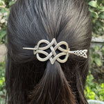 Norse Viking hair clip barrette celtic viking knot wicca vintage Hairpin Wedding Accessories