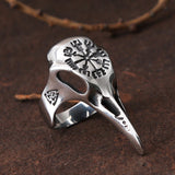 Gothic Crow Skull Ring