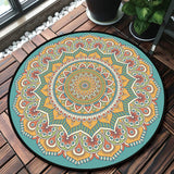 Mandala Bedroom Carpet Children&#39;s Room Floor Mat Non-slip Computer Chair Study Mat Ethnic Style Living Room Round Carpet