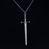 Silver Sword Dagger Choker Necklace Goth Tarot Black Metal Witchy Jewelry