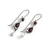 Simple Women Silver Color Cat Earrings