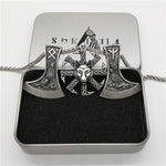 New Magicun Viking~Slavic Kolovrat Smybol Amulet Futhark Axe pendant Viking Men's necklace pagan jewelry 1pc