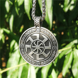 New Magicun Viking~Slavic Kolovrat pendant Yggdrasil Viking World Tree Men Necklace Amulet 1pc