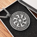 New Magicun Viking~Slavic Kolovrat pendant Yggdrasil Viking World Tree Men Necklace Amulet 1pc