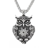 New Magicun Viking~Slavic Owl Pendant animal Necklaces Jewelry Vintage Silver crltics knot 1pc