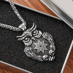 New Magicun Viking~Slavic Owl Pendant animal Necklaces Jewelry Vintage Silver crltics knot 1pc