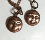 Smiling Full Moon Earrings Pierced Ears,Celestial Earrings for Women Nickel-free,witch Gift