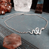 Snake Choker serpent jewellery modern witch choker witchy style necklace snake lover minimalist jewellery fashion witches choker