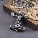 Speical Price Stainless Steel Viking Necklace Men Skull deer Pendants valknut Necklaces Scandinavian Norse Jewelry Gift