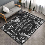 Spirit Board Carpet Skull Rug Soft Cat Mat Ouija Satanic Carpet For Living Room Bathmat Child Adult Play Mat Door Mat